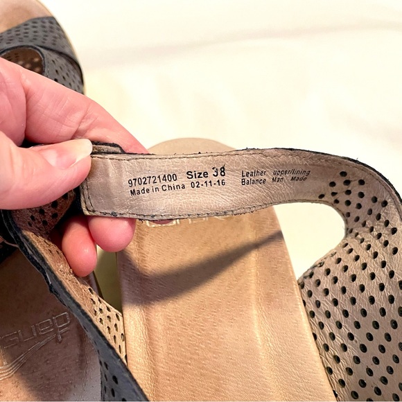 LOT OF 2 DANSKO Jacinda Nubuck & Gray Criss Cross Slingback Sandals- Wmn Sz 7.5 - Picture 13 of 13